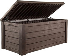 Keter Westwood 150 Gal Outdoor Storage Box for Patio and Pool Accessories picture