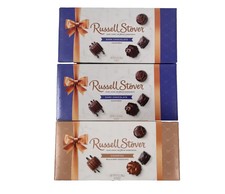 3 Boxes Russell Stover Assorted Milk Dark Chocolate Variety 48 Piece Total picture