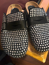 JW Anderson Women’s Black Rhinestone Slip-On Closed Toe Flats picture