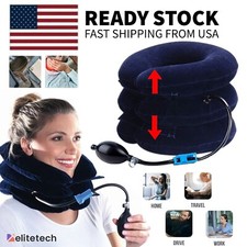 Cervical Neck Traction Device Collar Brace Support Pain Relief Stretcher Therapy picture