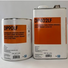 DP90LF PPG Deltron 1 Gal Epoxy Primer Black & 1 Gal DP402LF   picture