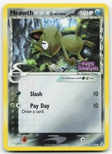 Meowth (Delta Species) 71/110 - EX Holon Phantoms Reverse Holofoil LP picture