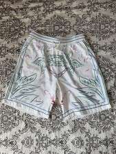 Casablanca Paris Printed Silk Shorts Hawaiian Graphic Mens Swim Shorts Size L picture