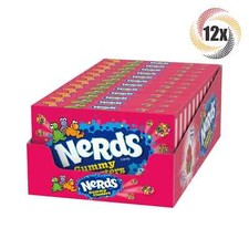 Full Box 12x Packs Nerds Gummy Clusters Sweet & Tangy Crunchy Gummy Candy 3oz picture