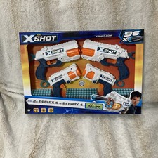 NIB Zuru X-Shot Combo Pack w/2x Reflex 6 & 2x Fury 4 Dart Guns w/96 Darts picture