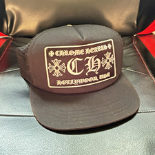 Black Chrome Hearts  Hollywood Trucker Adjustable  Hat picture