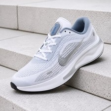 Nike Journey Run White Black Ashen Metallic Silver FN0228-104 Men's Size New picture