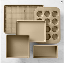 Williams Sonoma Goldtouch Pro Nonstick Bakeware Ultimate Set 6 Piece Baking Pans picture