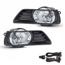 Fit 2007-2009 Toyota Camry Clear Front Bumper Fog Lights Lamps Left Right Set picture