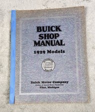 RARE 1929 BUICK SHOP MANUAL /ORIGINAL SERVICE BOOK EXCELLENT CONDITION picture