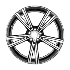 Refurbished Machined Dark Charcoal Matte-Clear Aluminum Wheel 19 x 8 36118089896 picture