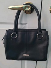Tignanello Black Pebbled Leather Handbag picture