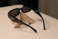 Prada Women's Sunglasses 49 mm Black / Dark Grey Lens picture