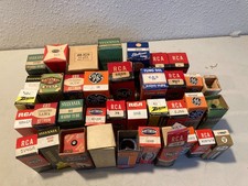 Vintage Vacuum Radio Tube Lot RCA Sylvania GE Raytheon Tung Sol Boxed Untested picture