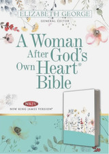 A Woman After God's Own Heart Bible, Country Floral Leather by Elizabeth George picture