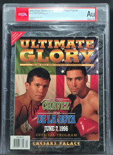 🔥PSA AUTH / AUTO 10🔥CESAR CHAVEZ SIGNED JUNE 1996 CHAVEZ VS DE LA HOYA PROGRAM picture