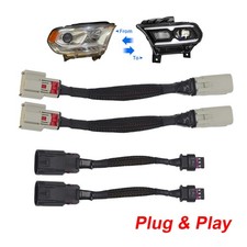 Headlight Conversion Harness for 2014+ Dodge Durango HID to 2021+ Hal Turn Bulb picture