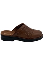 Clarks Collection Leather Clogs Patty Renata Dark Tan picture