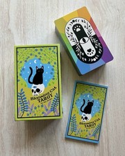 SALE Cute Cat Tarot Deck, AUTHENTIC Blooming Cat Pastel Tarot Deck, NEW 90 Cards picture