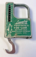 Vintage Langley Fisherman’s De-Liar Fish Scale Model 208 Patented Made in U.S.A. picture