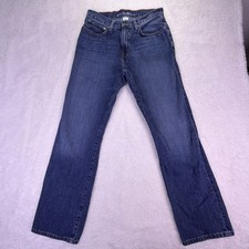 VTG Eddie Bauer Jeans Men’s 30x31 Straight Leg Dark Blue 100% Cotton picture