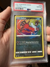 2021 POKEMON SWORD & SHIELD SHINING FATES #046 YVELTAL PSA 10 picture