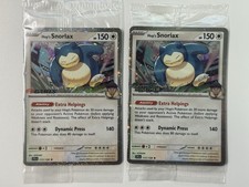 EB Games Hop’s Snorlax 117/159 Journey Together Stamped Promo Pair SEALED picture