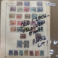 SCOTT'S WORLD STAMP ALBUM BREAK: Old Czechoslovakia Stamps RARE 1918-? ST-1470 picture