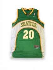 Vintage Nike Seattle SuperSonics Gary Payton 20 NBA Jersey Mens Medium Green 90s picture