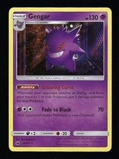 GENGAR #38 HOLO 2017 POKEMON SUN & MOON CRIMSON INVASION picture