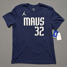 Dallas Mavericks Cooper Flagg #32 Jordan Brand Navy Blue Nike Tee Mens Large New picture