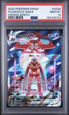 Pokemon 2023 Deoxys VMAX GG45/GG70 Full Art Crown Zenith GEM MINT PSA 10 picture