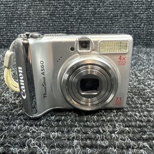 Canon PowerShot A560 7.1MP Digital Camera - Silver - TESTED & WORKING  picture
