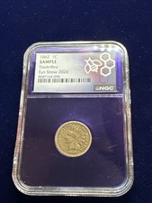 1862 1c Traderbea Sample Slab 2026 Fun Show picture