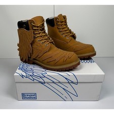 Bravest Studios Men's Wing Boots in Wheat Size 5 NIB #08S picture