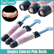 Gingiva Colored Dental 3D Gum Composite Resin Gingiva Aesthetic Pink Resin 4g picture