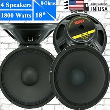 4x EMB SB-18 8-Ohm 1800W 18