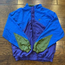 Vintage 80s 90s Nike Windbreaker Track Jacket Retro Colorblock Jacket Size XL picture