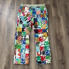 Vtg Murray's Tigger Shop Patchwork Pants Men's 37x30 Tailored Hippie Mod picture