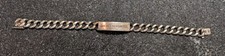 Vintage Napier Sterling Silver ID Bracelet - Heavy 54g - Engraved picture
