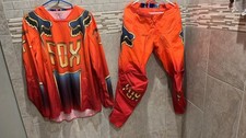 New Fox Racing Adult 180 Cntro Jersey Orange large & moto cross pants 32 picture