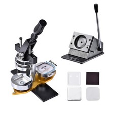 2x2inch Square Fridge Magnets Badge Maker Machine DIY +Paper Cutter+ Consumables picture