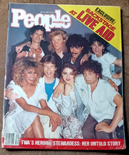 People Magazine July 29, 1985 Backstage At Live Aid Madonna Jagger Dylan VG Q5 picture