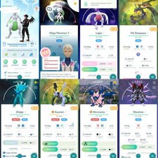 Poke GO  LVL 75/ MEGA RAYQUAZA/ PRIMAL GROUDON AND KYOGRE/SHUNDO MEGA MEWTWO picture