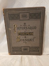  1883 Picturesque European Scenery Book by Leo De Colange Hardcover  picture