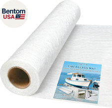 Fiberglass Mat 50 in X 30 Ft, 125 Sq. Ft Fiberglass Chopped Strand Mat Resin & E picture