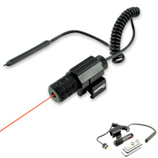 Rail Mounted Red Laser Sight with Remote Pressure Switch Pad & Cable +  Battery picture