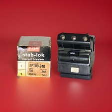 FPE Federal Pacific Black NA NA3100 3P100-240 Hump 100A 240V Circuit Breaker NEW picture
