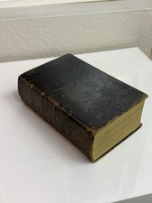 1847 German Luther Bible – Antique Canstein Halle Printing – Fraktur Script picture