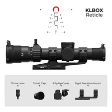 Arken Optics Scope EP-8 1-8x28 34mm Tube Illuminated KLBOX FFP MOA with Mount picture